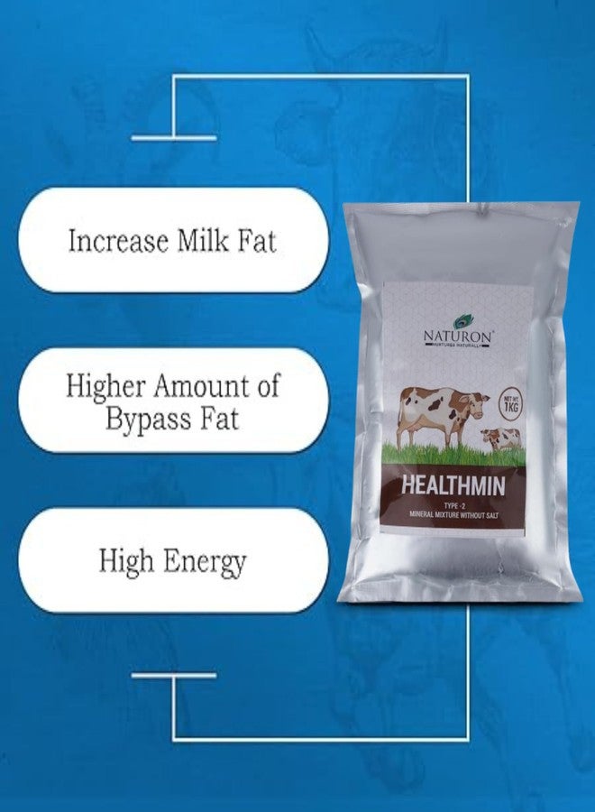 Agron Naturon Healthmin Type 2 Mineral Mixture, Multivitamin and Calcium Tonic for Cows (Pack of 2) - Image 4